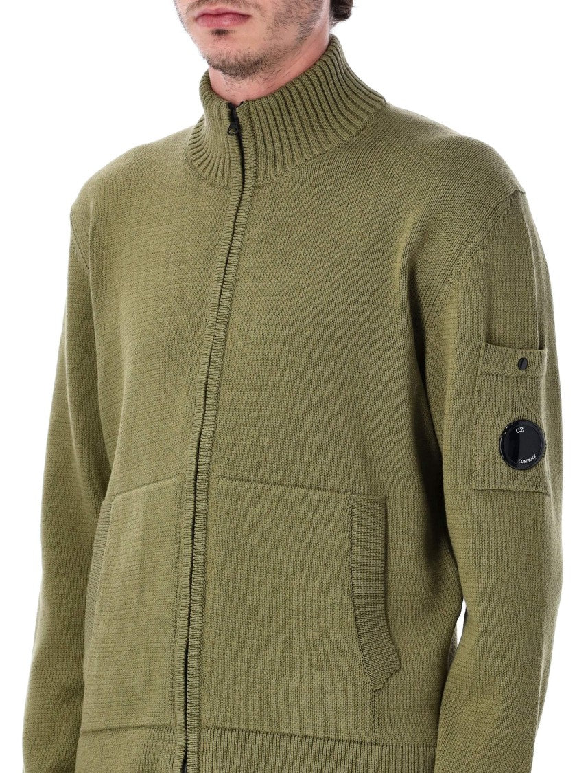 C.P. Company Compact Cotton Zip Front Cardigan