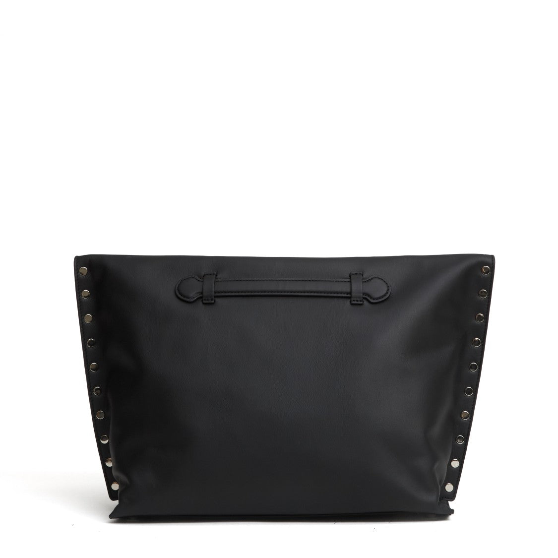 Zanellato Nikel Vitello Leather Medium Saeta Handbag