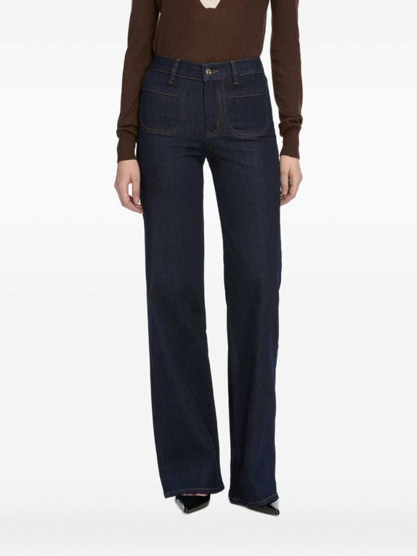 Frame Le Slim Palazzo Long Jeans