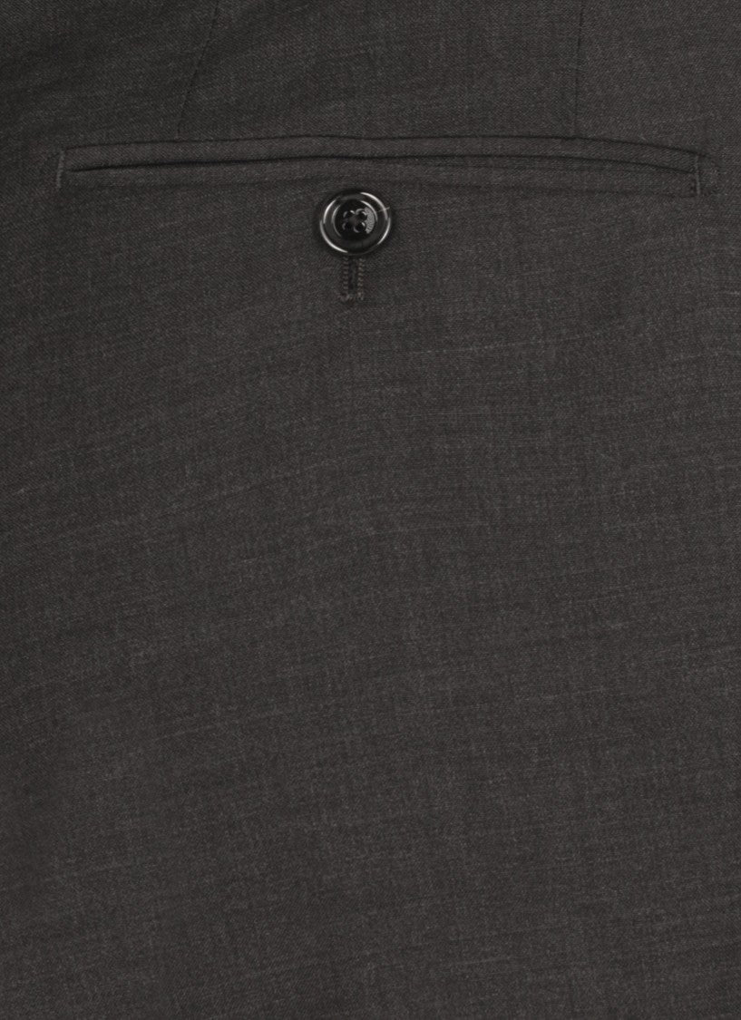 Lardini Grey Virgin Wool Suit