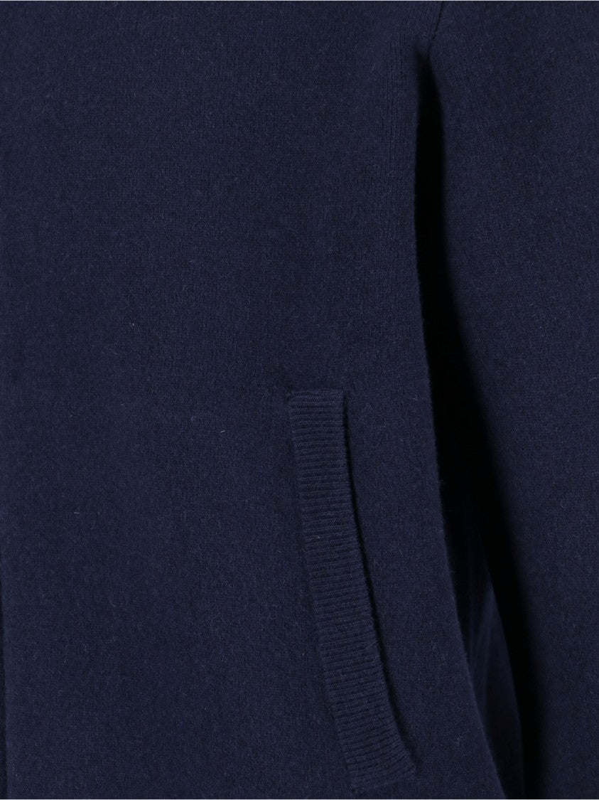 Lardini Wool Zip Jacket – Navy Blue