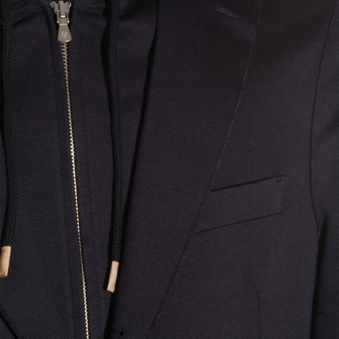Eleventy Tailored Blazer With Integrated Zip-Up Hoodie