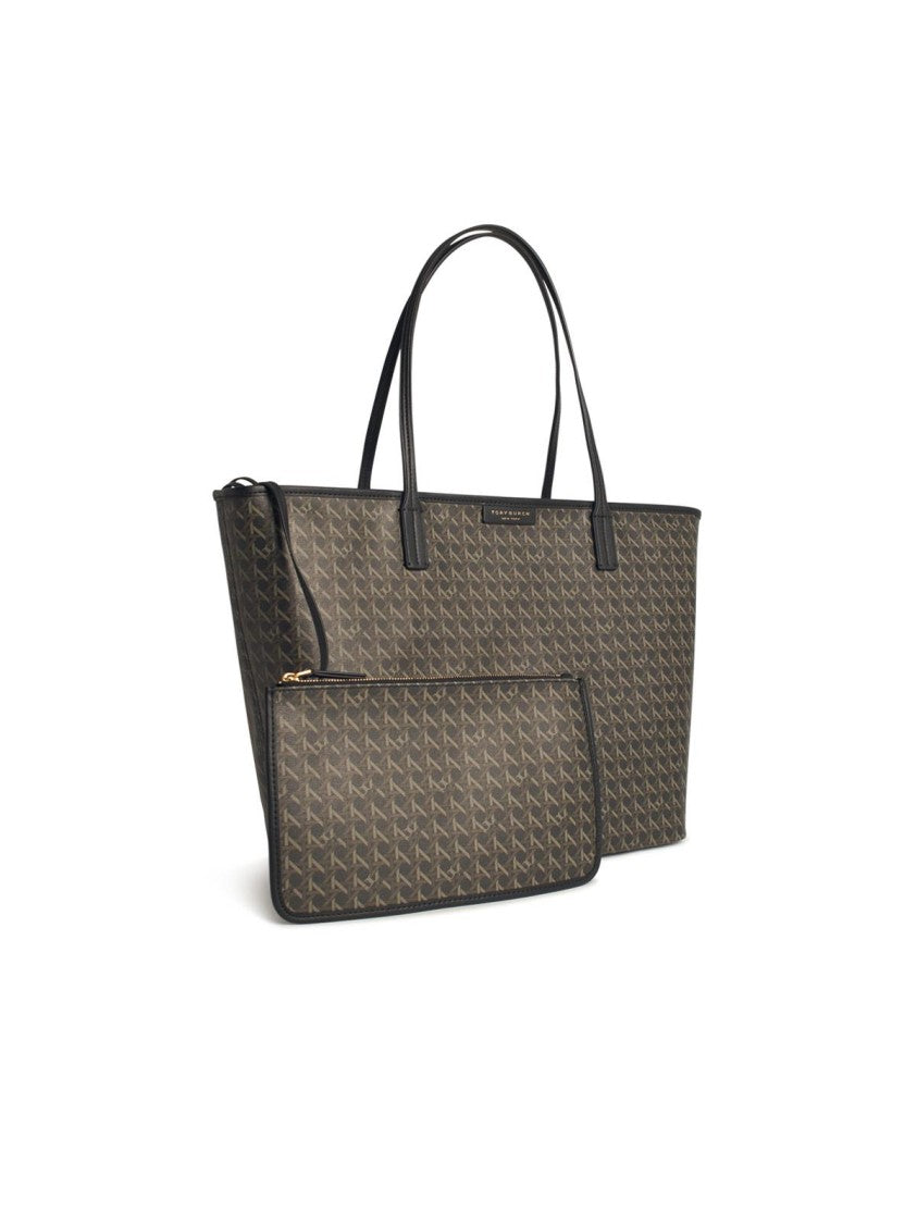 Tory Burch Ever-Ready' Large Shopping Bag In Black Fabric