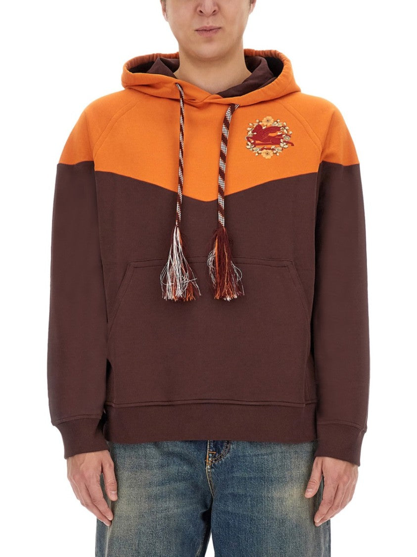 Etro Color-Block Hooded Sweatshirt