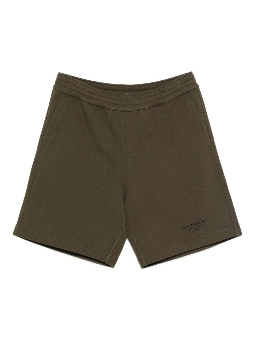 Givenchy Khaki Cotton Shorts