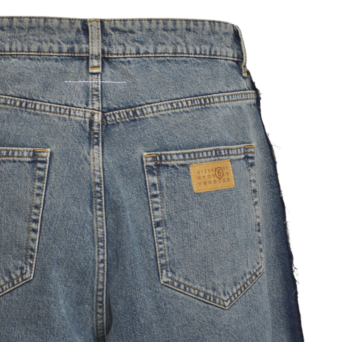 Mm6 By Maison Margiela Relaxed Straight-Leg Denim Jeans With Classic Five-Pocket Design