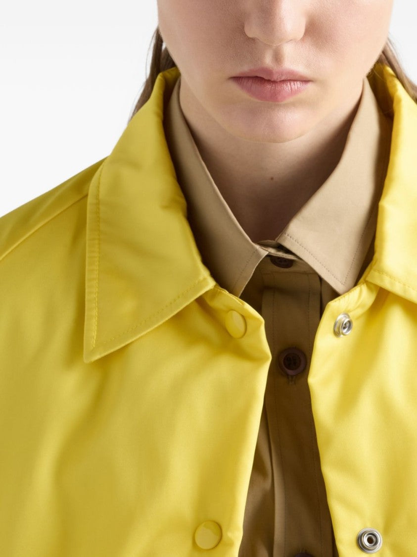 Prada Black Re-Nylon Blouson Embroidered Jacket