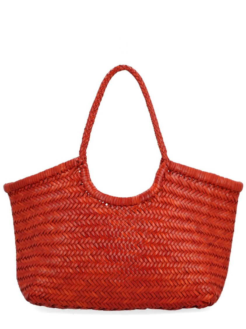Dragon Diffusion Nantucket Large Woven Leather Tote Bag