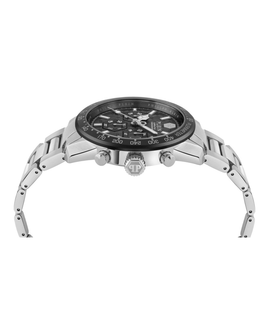 Philipp Plein Chronograph Watch With Guilloche Dial