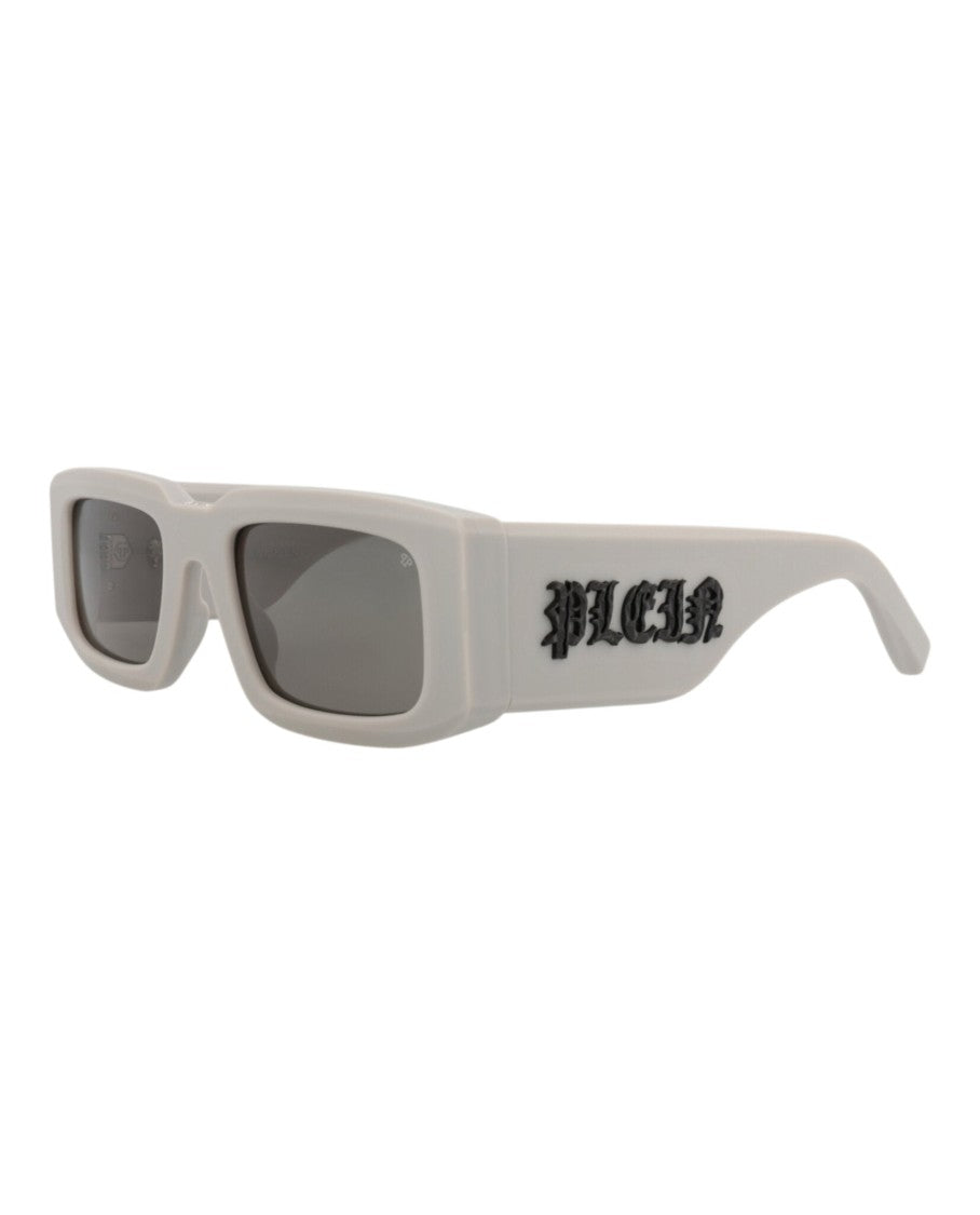 Philipp Plein Square-Frame Acetate Sunglasses With Saddle Nose Bridge