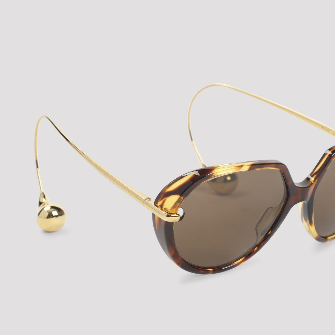 Bottega Veneta Bv1436s Havana Acetate Sunglasses