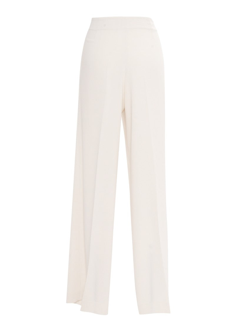 P.A.R.O.S.H. High-Waisted Wide-Leg Trousers With Subtle Pleats