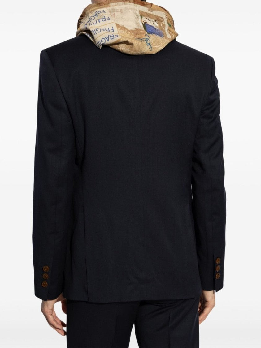 Vivienne Westwood Navy Virgin Wool Tailored Jacket