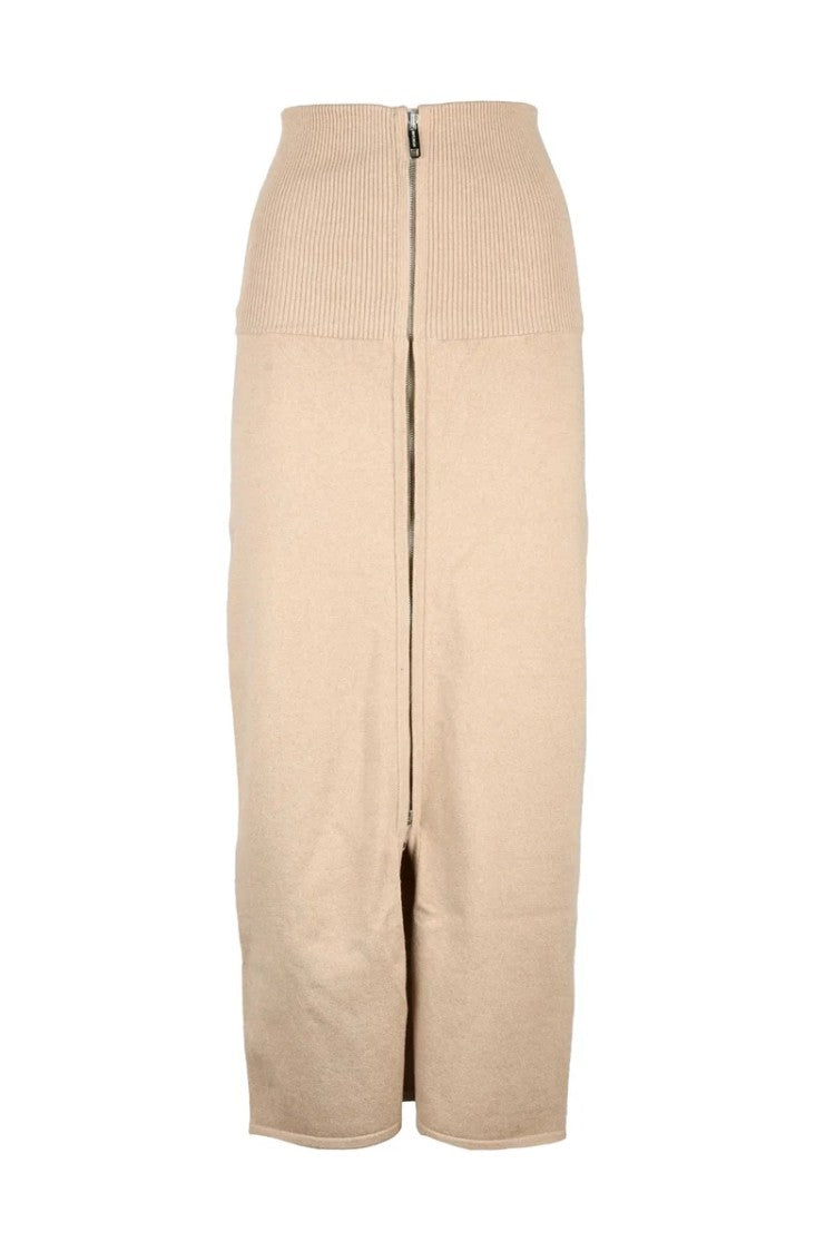 Sportmax Lacca Wool Skirt - Beige