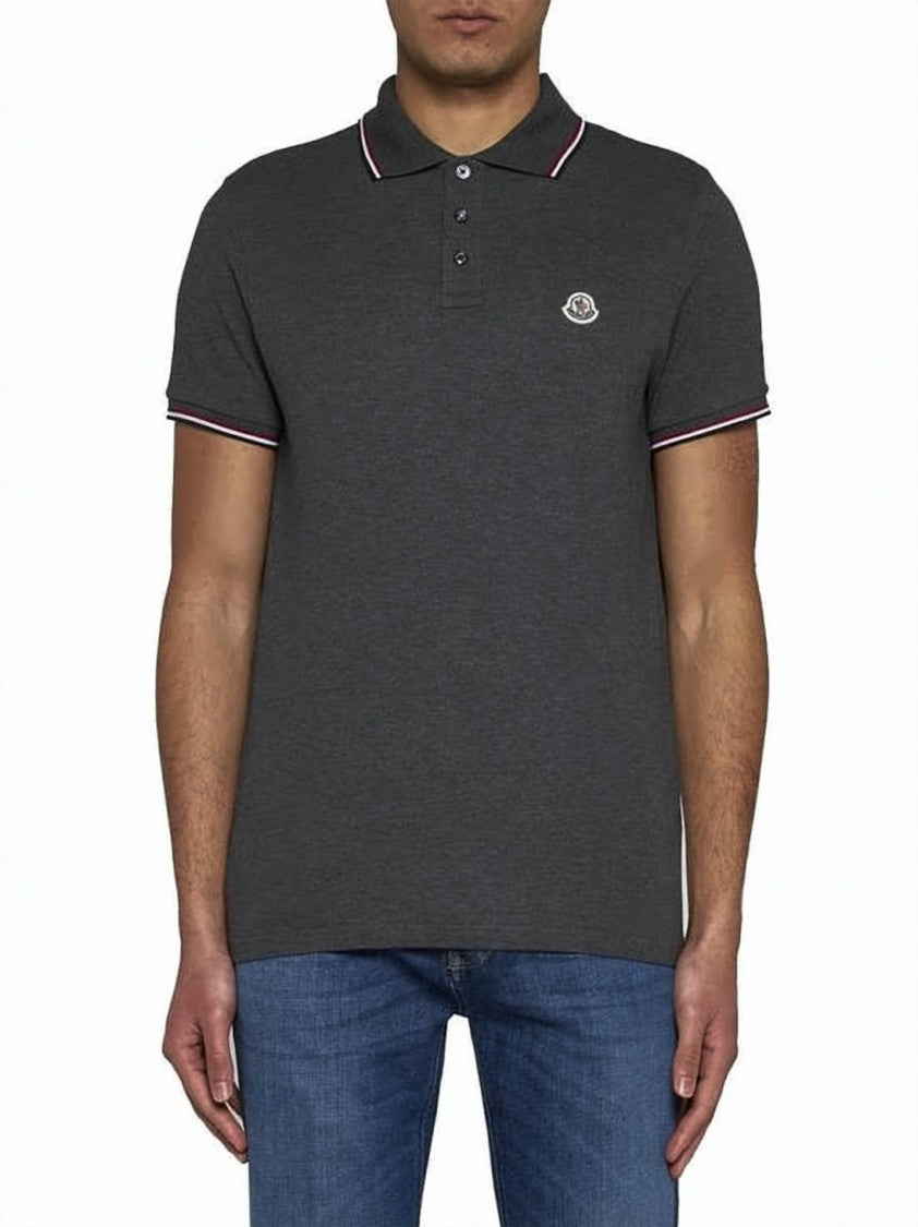 Moncler Moncler Cotton Piqué Polo Shirt With Contrasting Trim