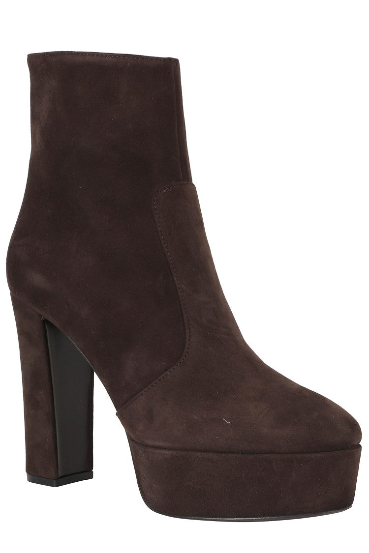 Roberto Festa Varissa Side-Zip Suede High-Heel Ankle Boots
