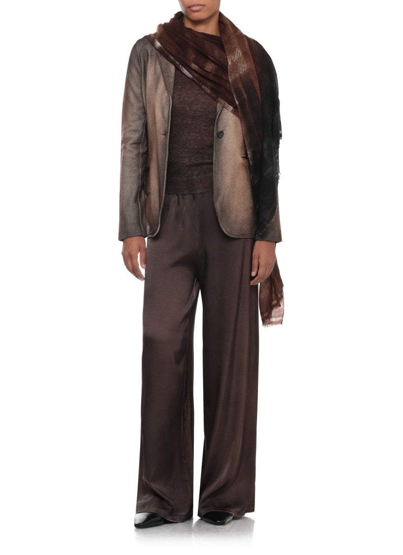 Avant Toi Beige Gradient Spear Collar Jacket