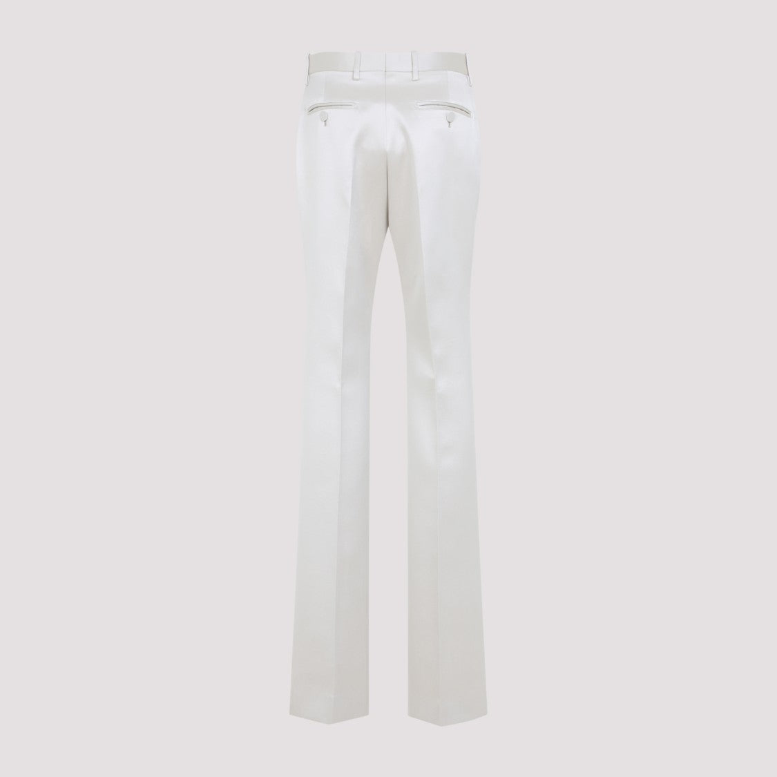 Tom Ford Straight-Leg Cotton-Silk Trousers With Concealed Fastening