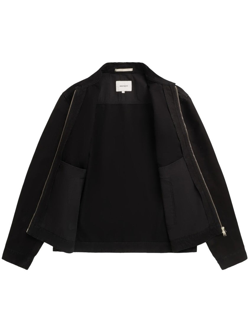 Norse Projects Structured Canvas Jacket With Classic Zip Front