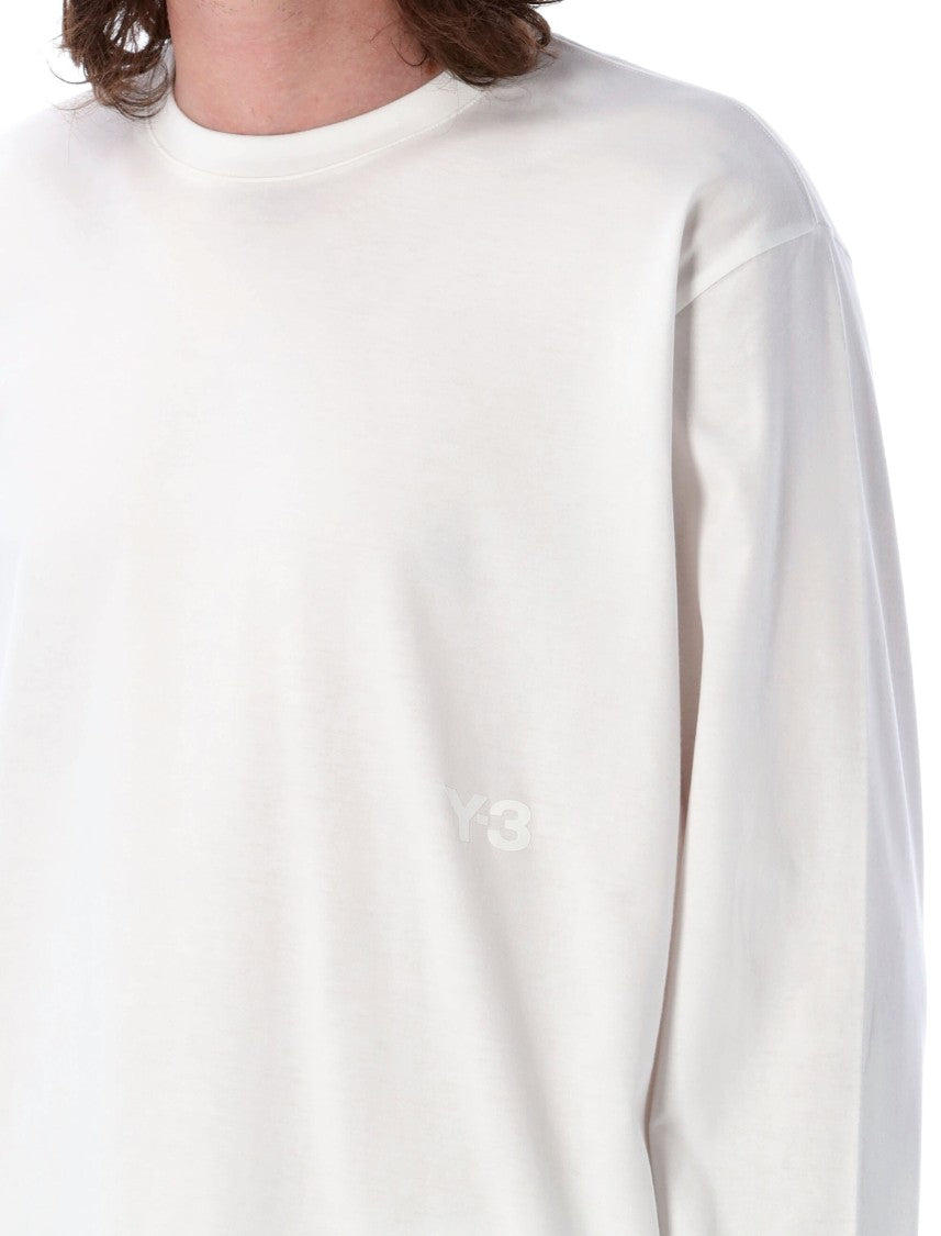 Y-3 Long Sleeve T-Shirt With Ribbed Neckline