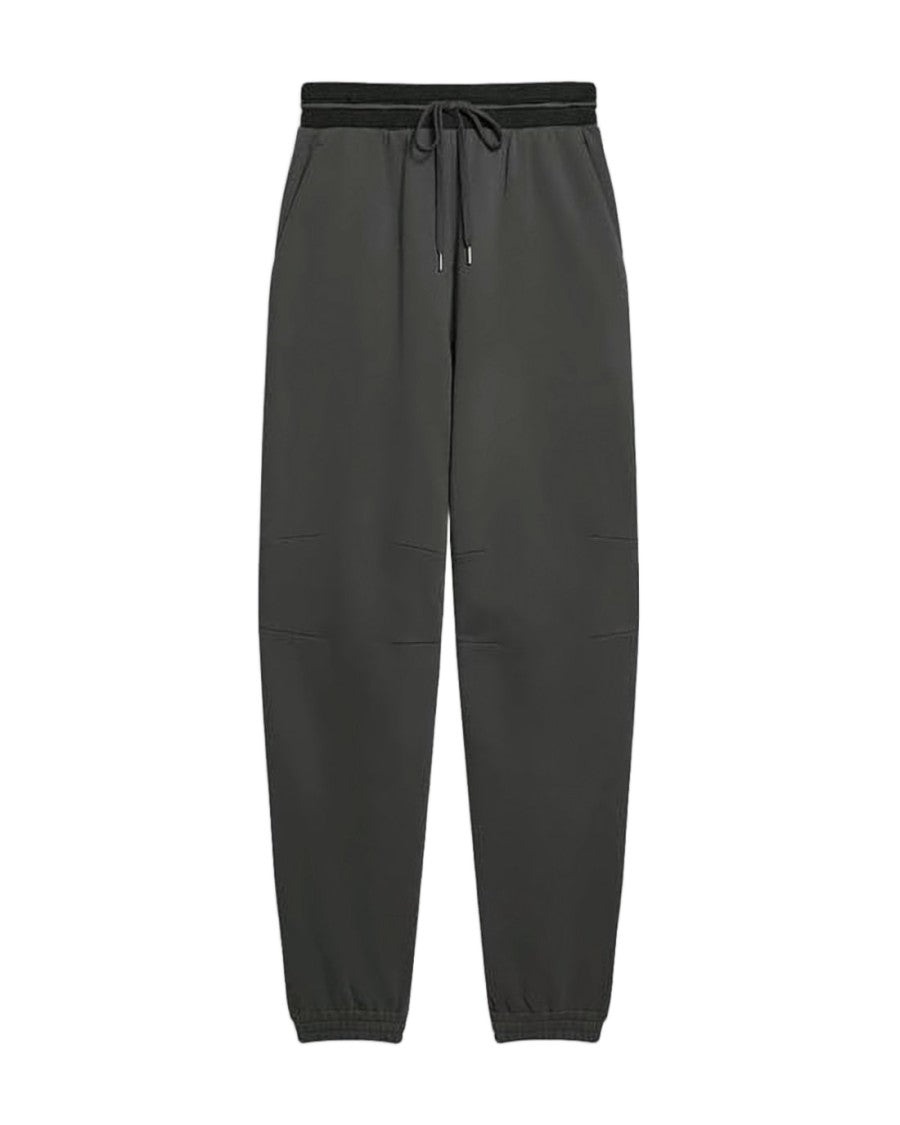 Helmut Lang Relaxed Fit Tapered Leg Pants With Drawstring Waistband