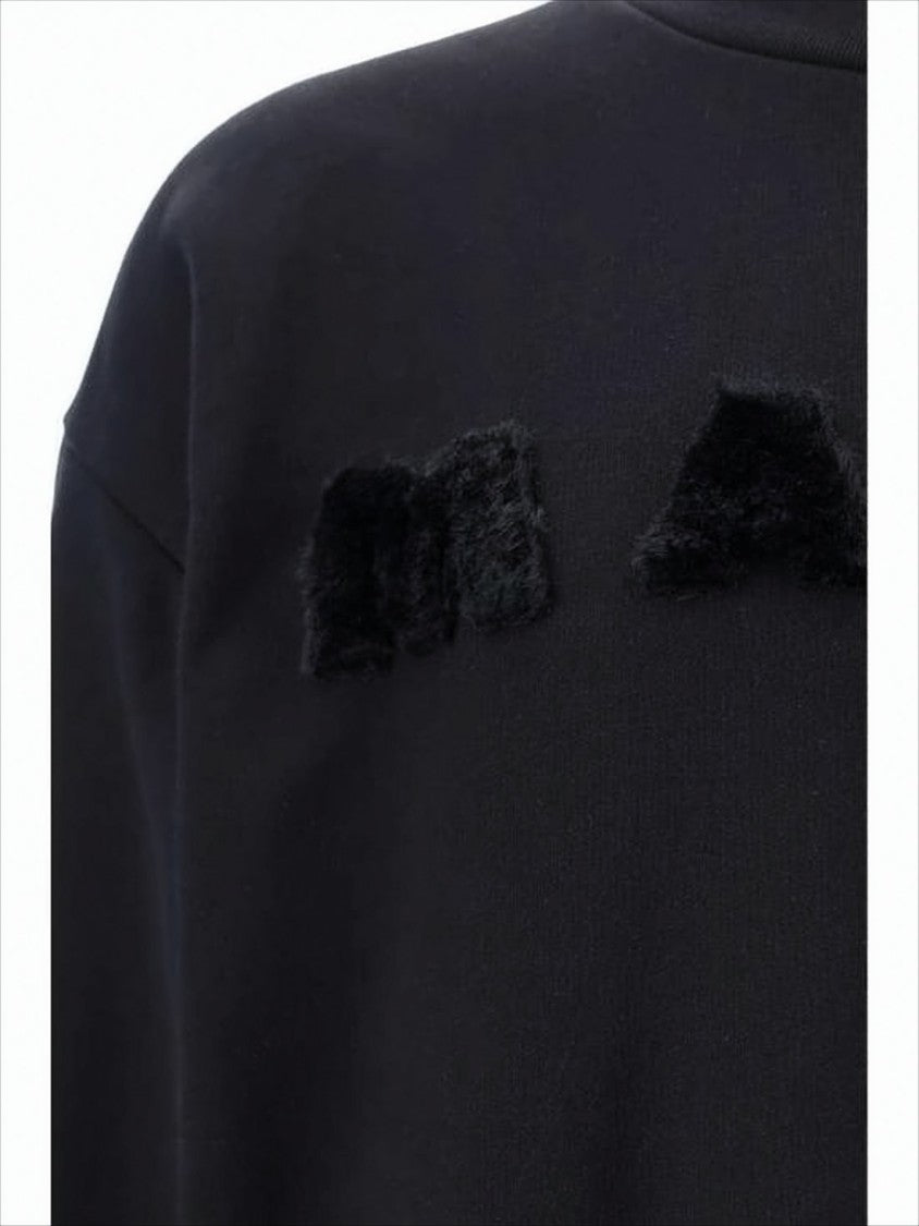 Marni Relaxed Fit Long-Sleeve Sweatshirt With Textured Lettering