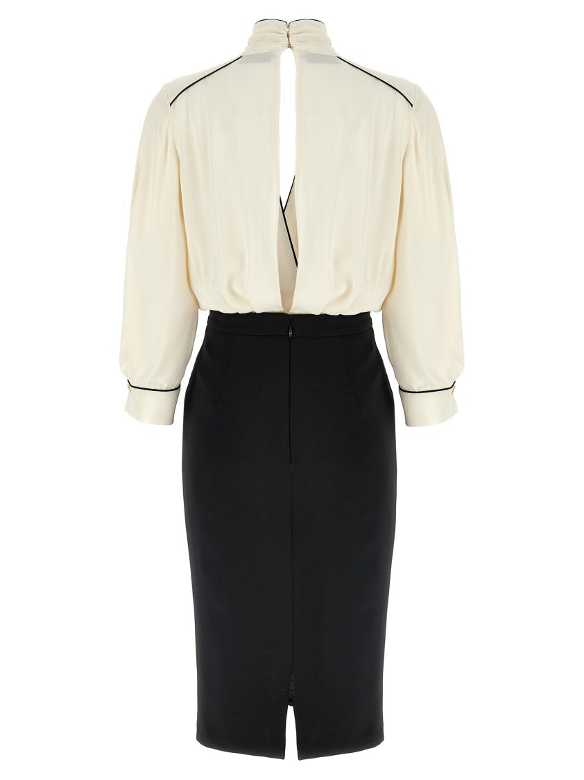 Elisabetta Franchi Two-Piece Dress With Removable Georgette Shirt