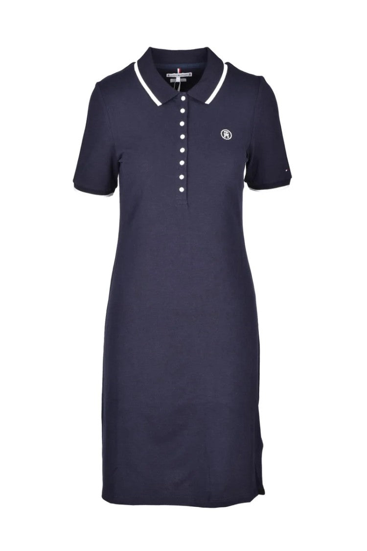 Tommy Hilfiger Blue Contrast Polo Dress