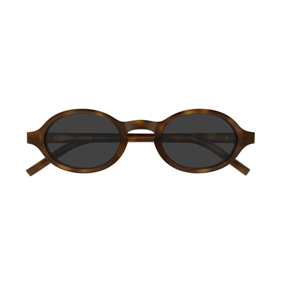 Saint Laurent Recycled Acetate Oval Frame Sunglasses With Gold-Tone Detail