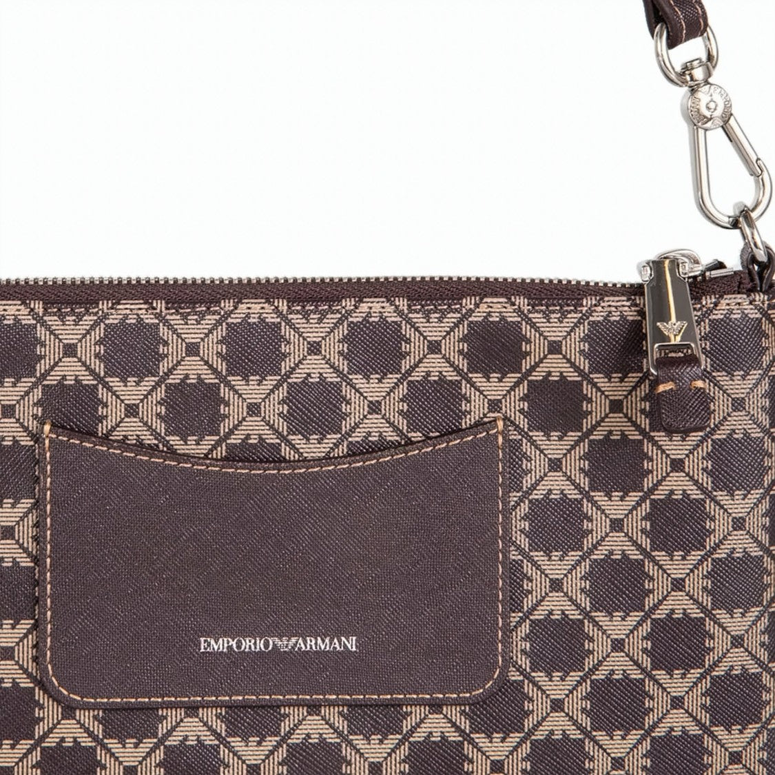 Emporio Armani All-Over Pattern Fixed Strap Shoulder Bag