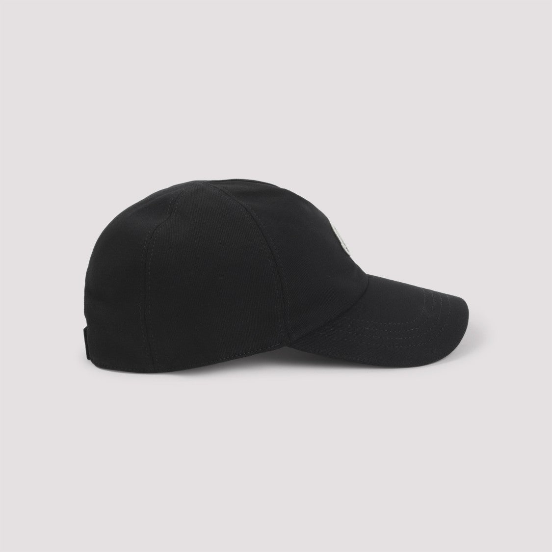 Moncler X Rick Owens Moncler X Rick Owens Black Baseball Hat With Embroidered Logo