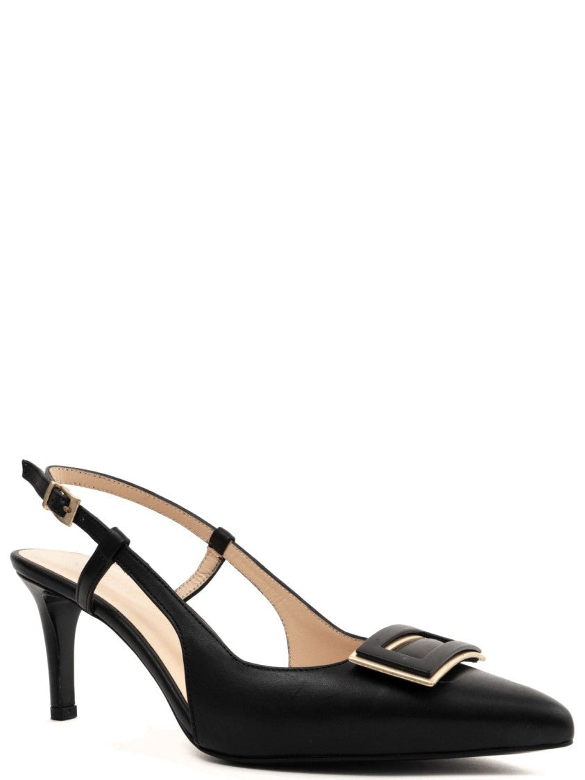 Sergio Moretti Classic Part-Open High Heels With Buckle Detail