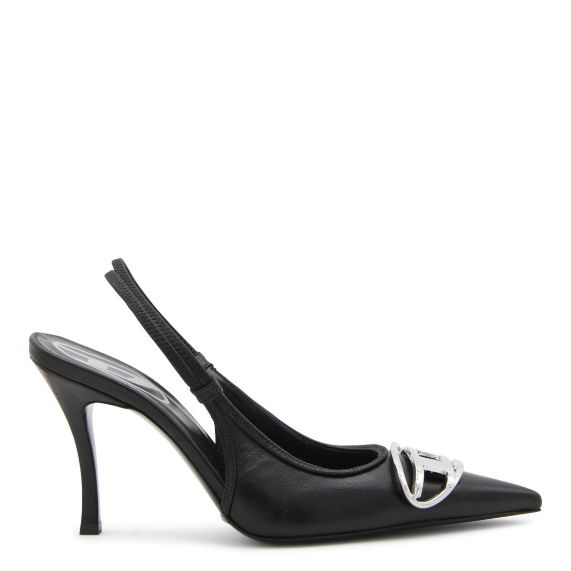 Diesel Black Leather Pumps