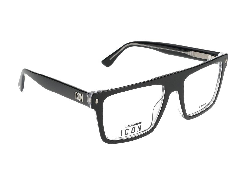 Dsquared2 Eyeglasses Icon 0012 7C5 Black Crystal 54/18/145