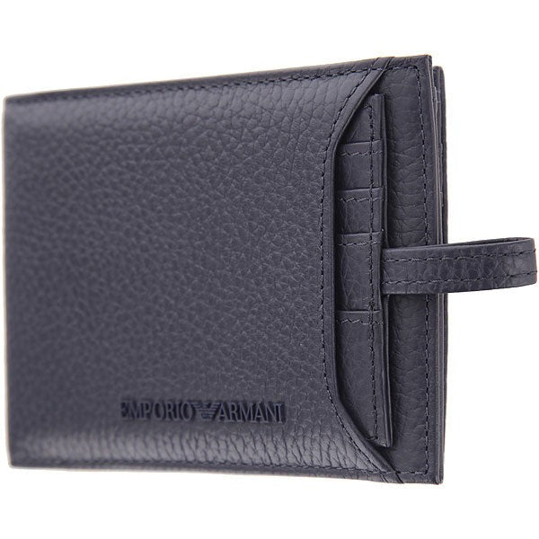 Emporio Armani Textured Leather Bi-Fold Wallet