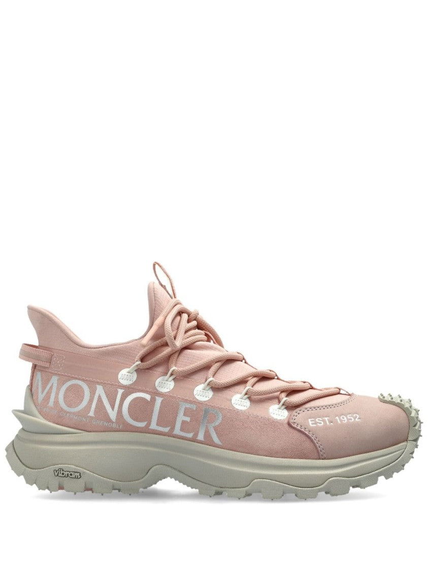 Moncler Sporty White Sneakers With Rugged Sole
