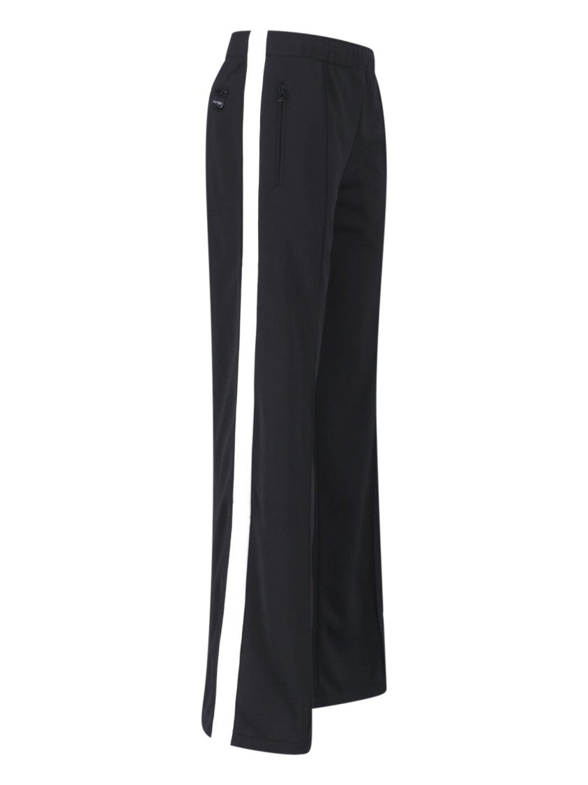 Courrèges Black Straight-Leg Sports Pants