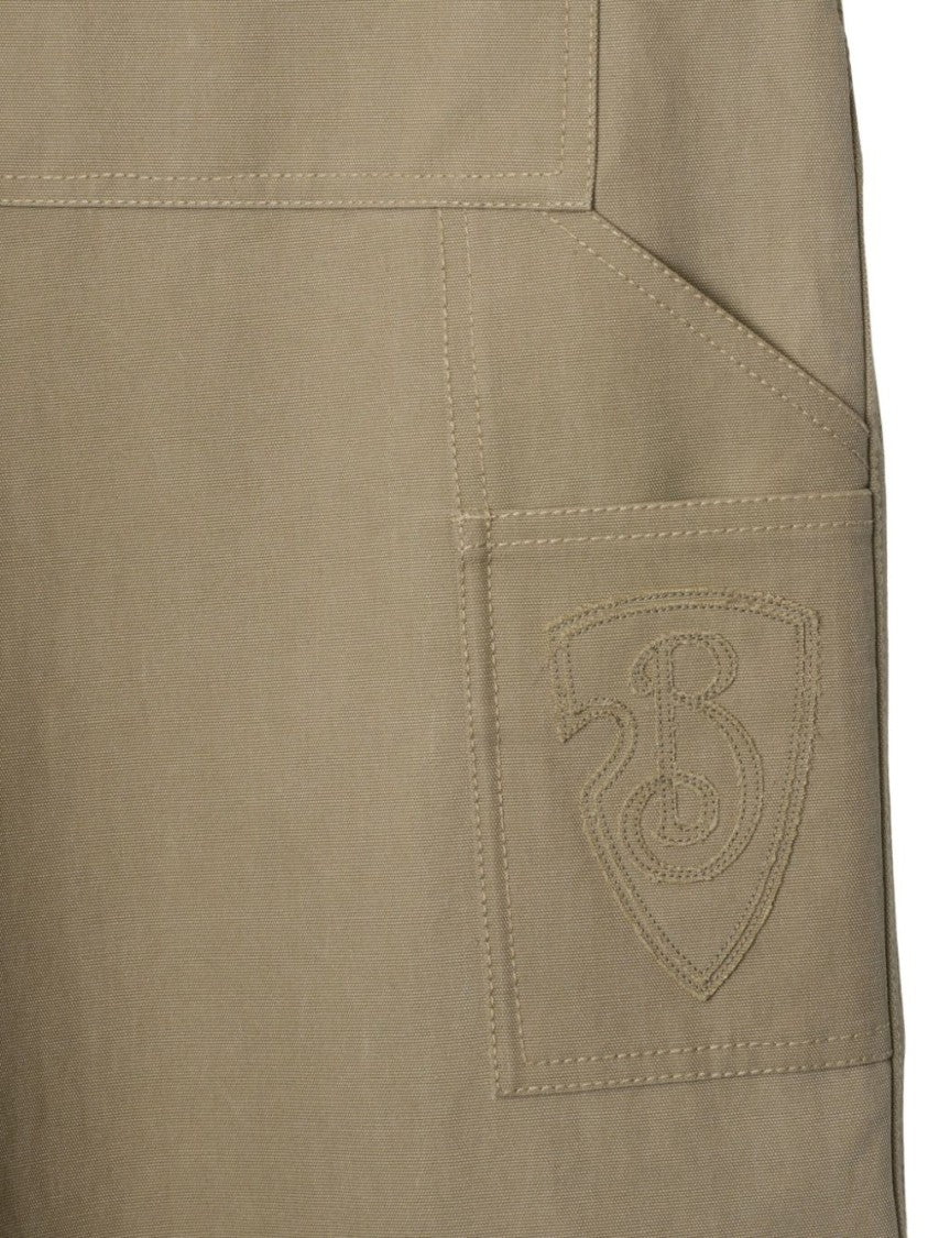 Burberry Sand-Coloured Wide Leg Trousers