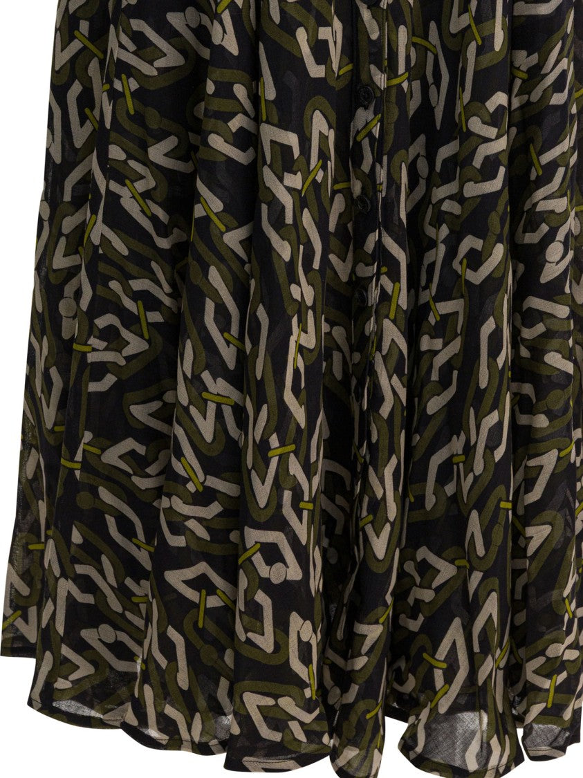 Samantha Sung Green Wool Dress