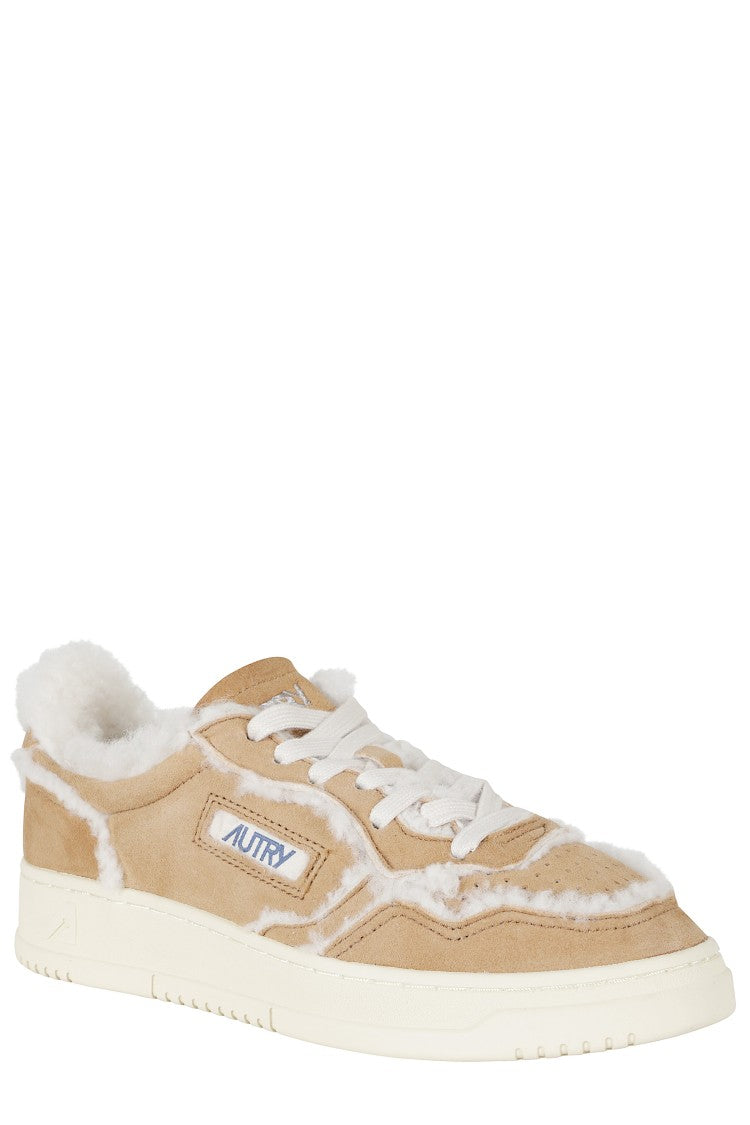 Autry Cognac Medalist Low Suede Sneakers