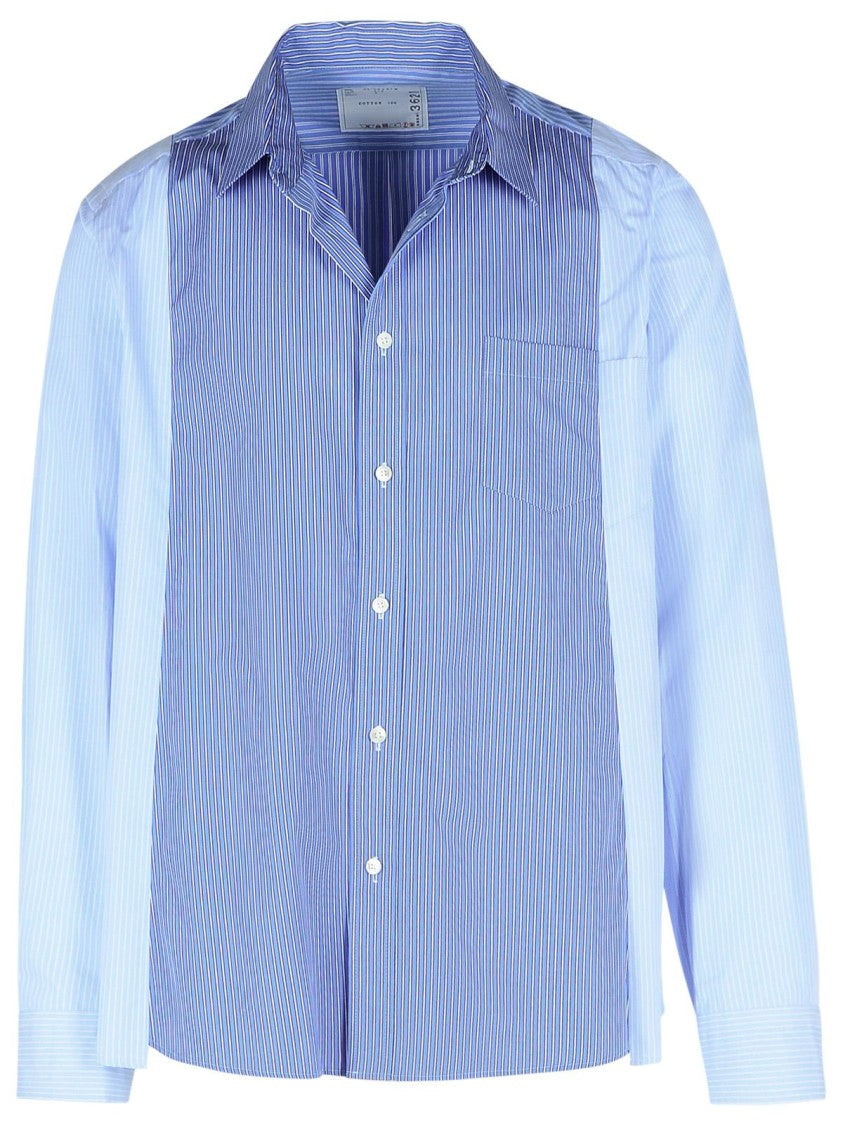 Sacai Light Blue Cotton Shirt