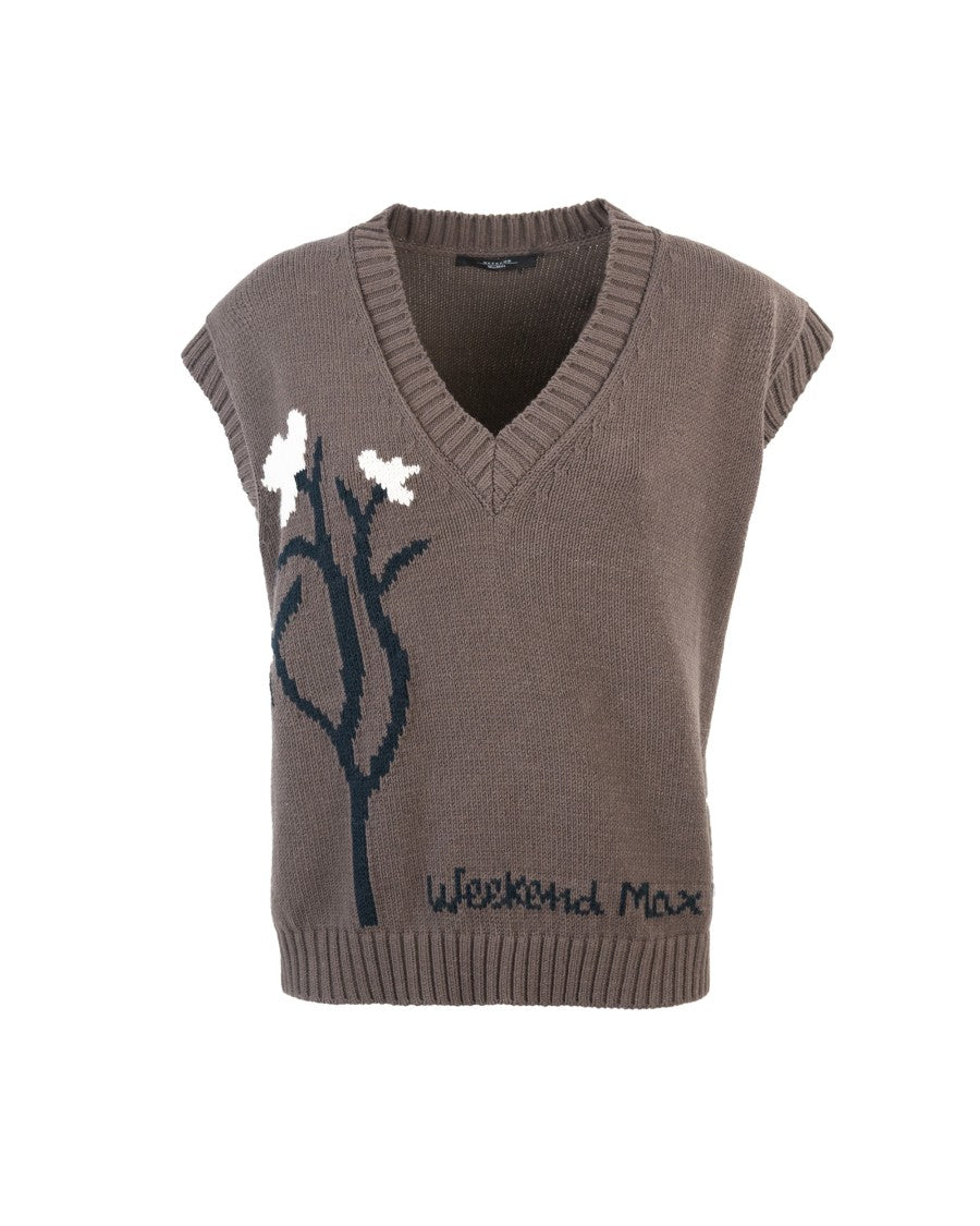 Max Mara Crusca Vest - Brown