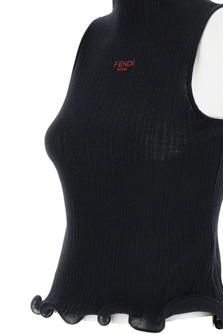Fendi Sleeveless Fitted Top