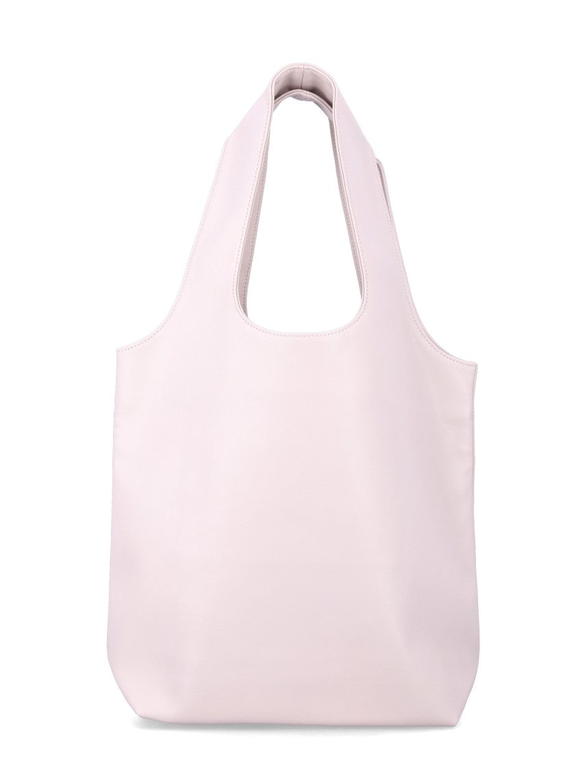 A.P.C. White Recycled Leather Ninon Small Tote