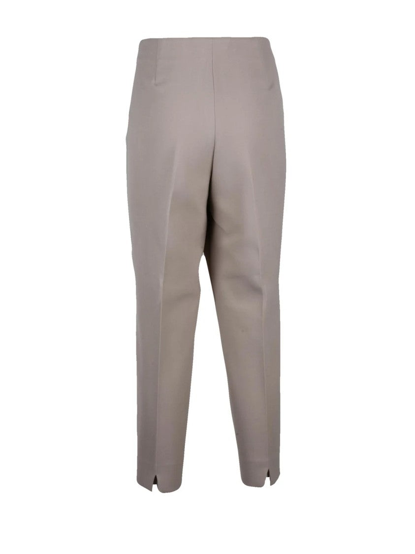 Peserico Beige Technical Blend Straight-Leg Pants