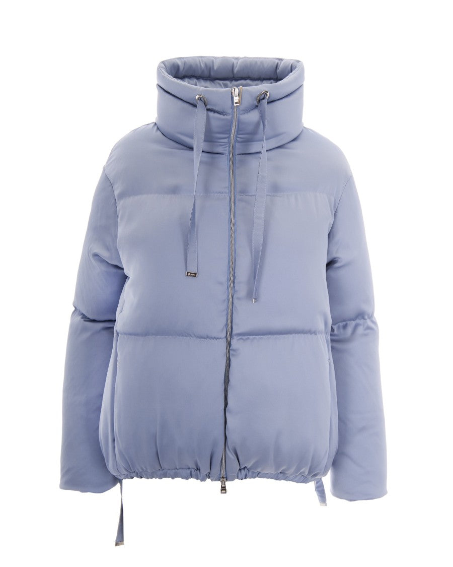 Herno Light Blue High Neck Padded Down Jacket