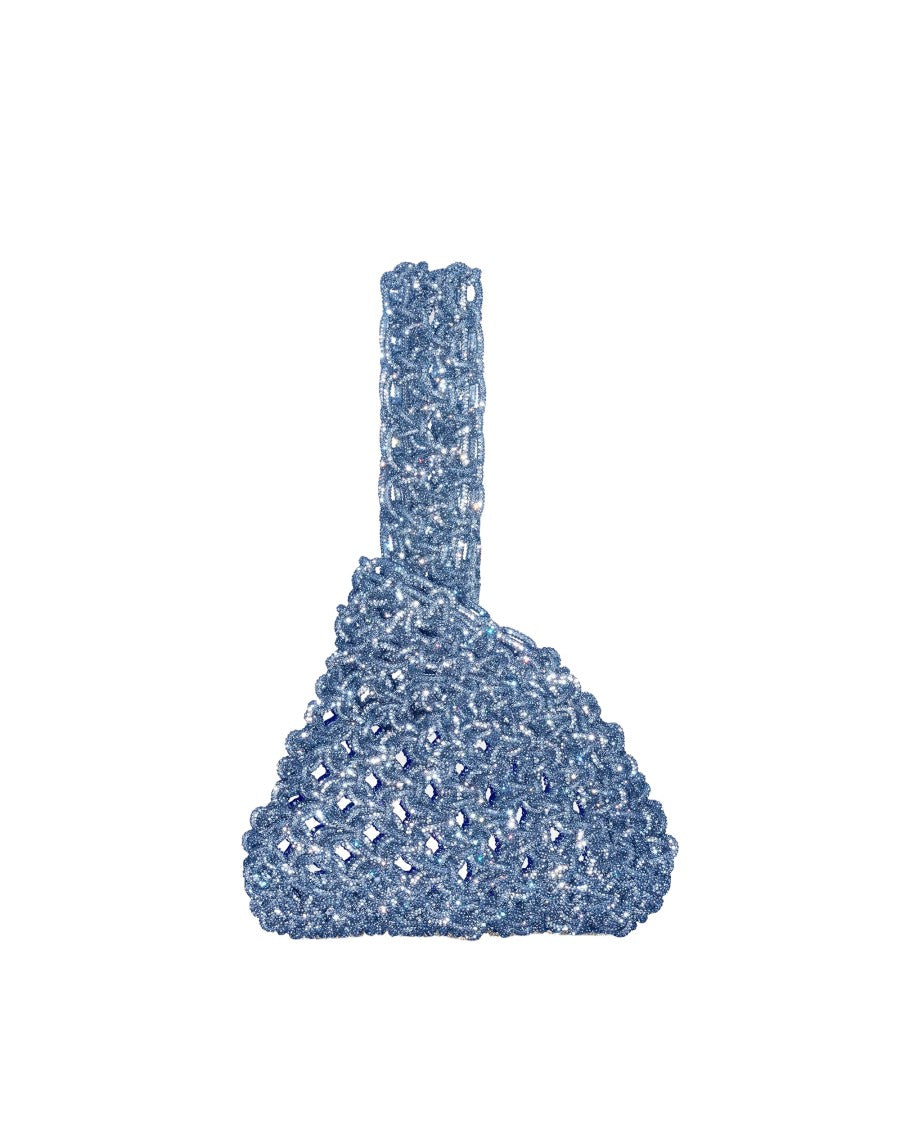Hibourama Jeans Niky Handcrafted Woven Triangular Handbag