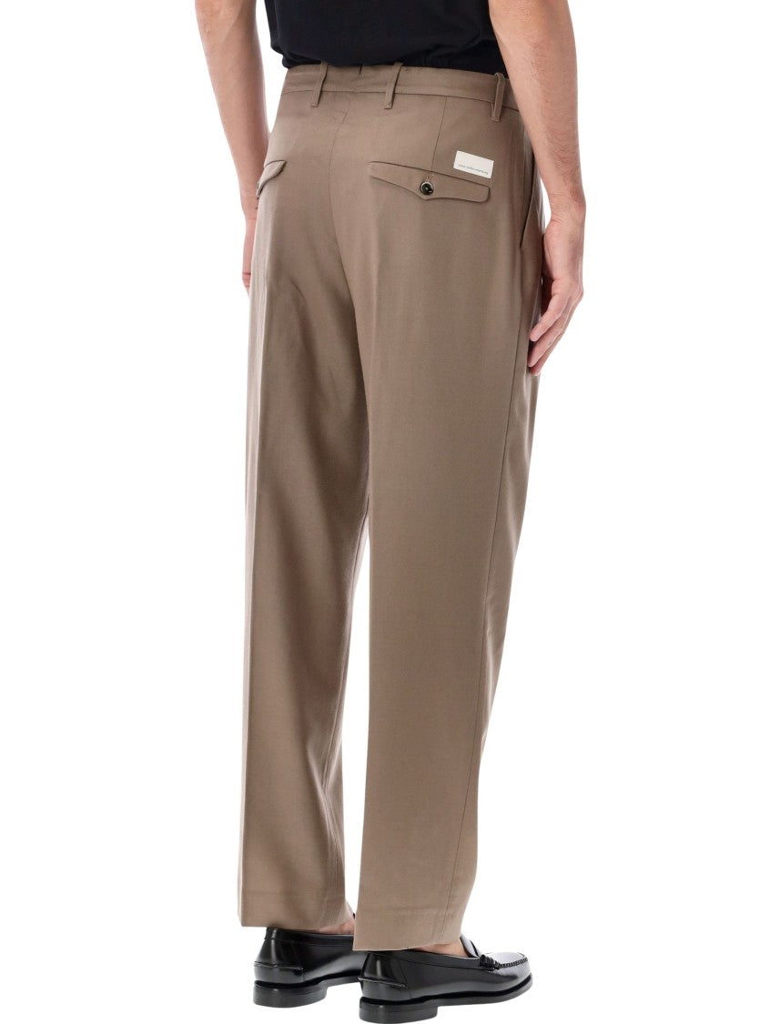 Nine In The Morning Kai Pleated Front Flap Pocket Straight-Leg Casual Pants