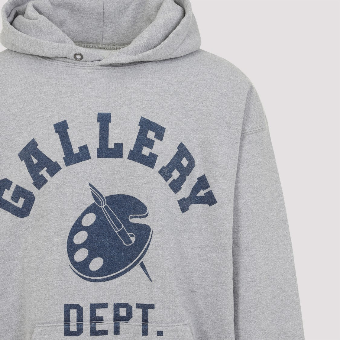 Gallery Dept. Hooded Grey Sweatshirt With Bold Graphic Print
