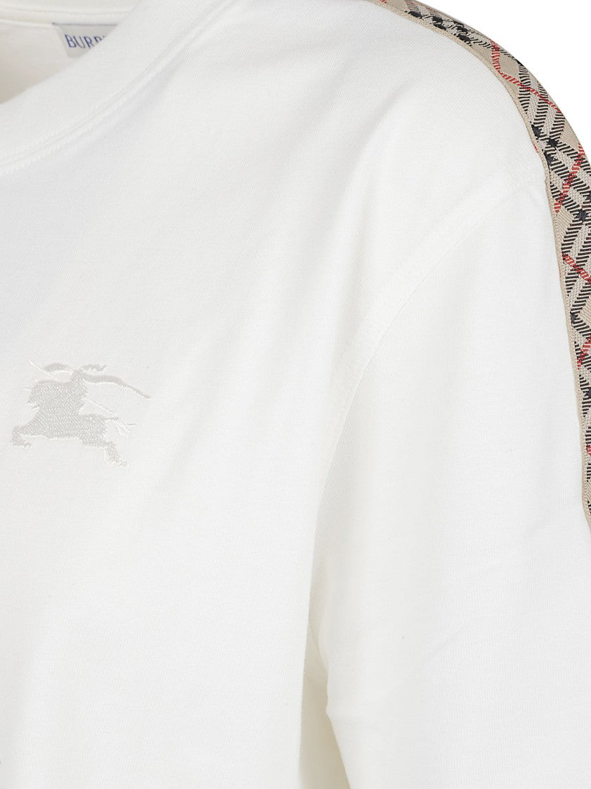 Burberry Short-Sleeve T-Shirt With Tonal Embroidery